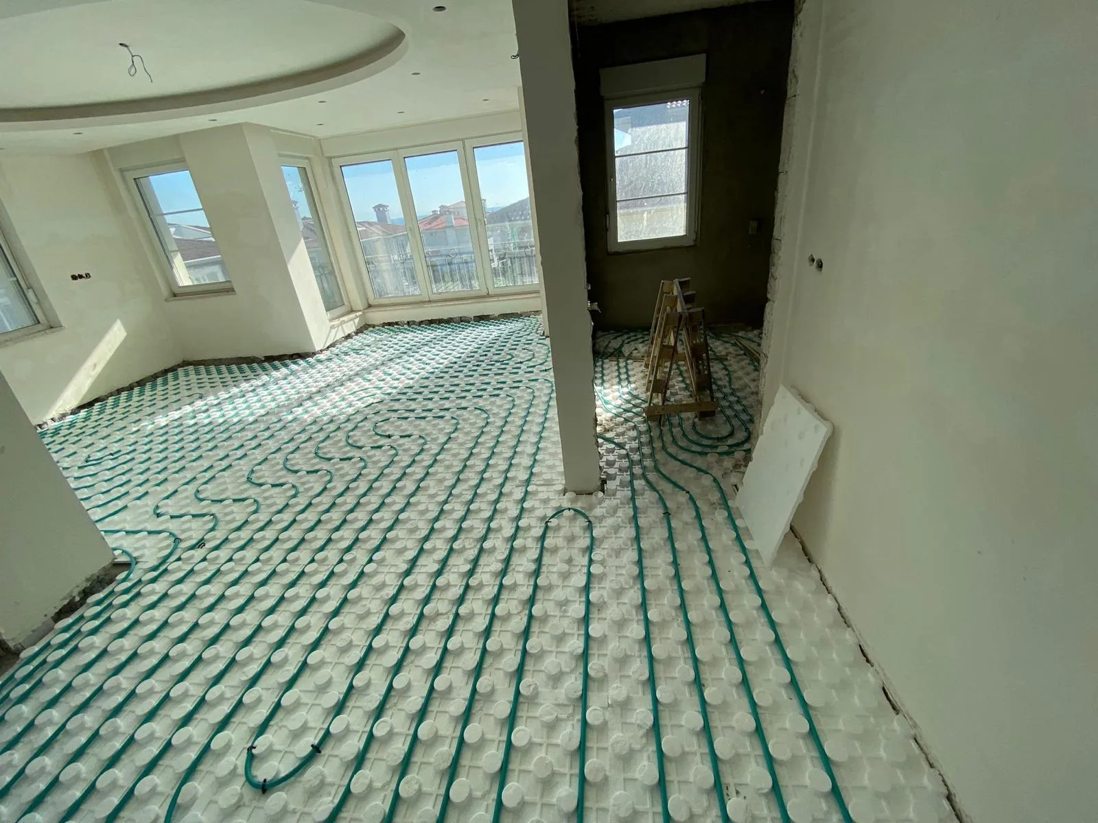 Fraenkische yerden ısıtma borusu ve straforu